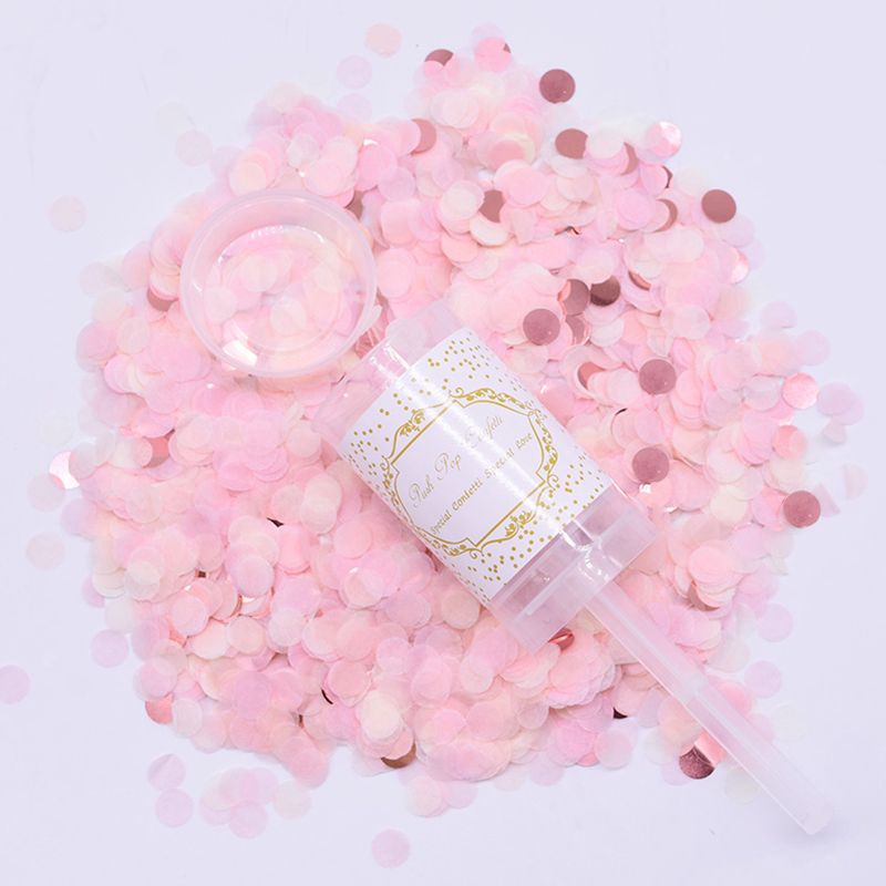 1Pcs Confetti Push Poppers Wedding Bridal Shower Mixed Push Pop Paper Confetti Baby Shower Unicorn Birthday Party Decorations: 2