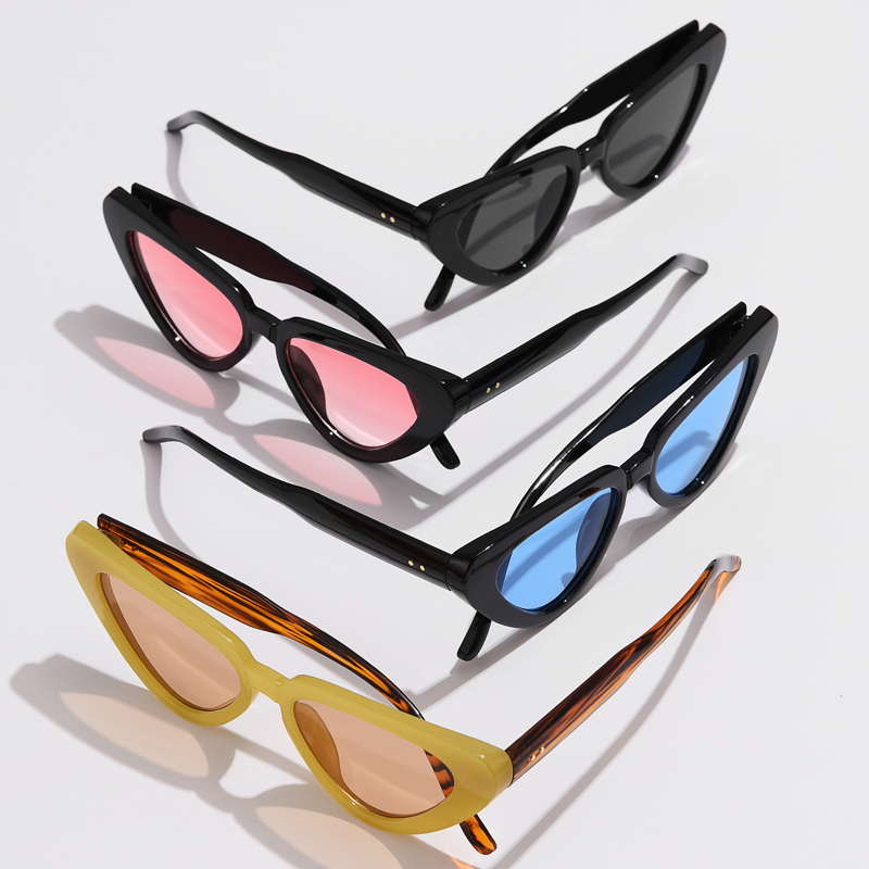 Gafas de sol tipo ojo de gato, gafas de sol tipo ojo de gato pequeñas, gafas de de para mujer, gafas con degradado de colores caramelo, gafas femeninas