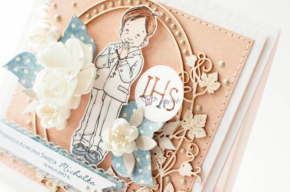 Mmao Artisanat En Métal En Acier De Coupe Meurt IHS lettre feuille tasse Pochoir Pour BRICOLAGE Scrapbooking Papier photo Cartes Gaufrage Meurt