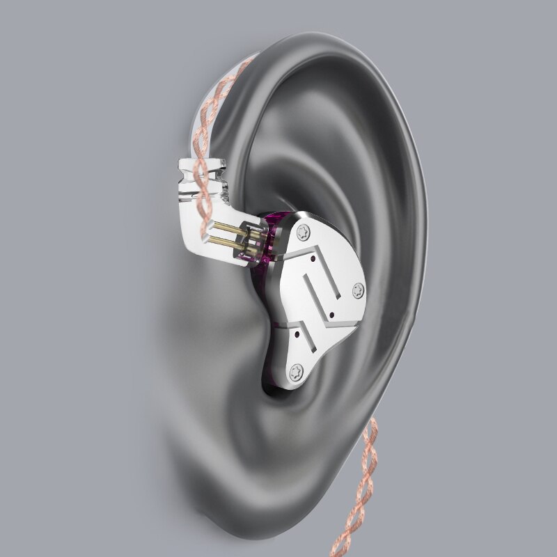 KZ ZSN 1DD 1BA Hybrid w ucho słuchawka hi-fi muzyki basowej gamingowy zestaw słuchawkowy wymienny kabel KZ ZST ZSTX ZSNPRO X ZS10 PRO DQ6 EDX