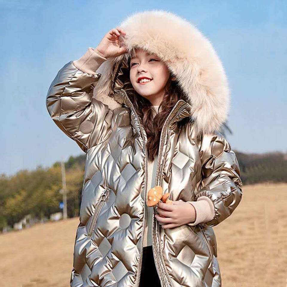 Verkoop Hoodies Bovenkleding Winter Meisjes Casual Winddicht Waterdicht Thicken Parka Kinderen Kleding Leuke Meisjes Jassen Jas