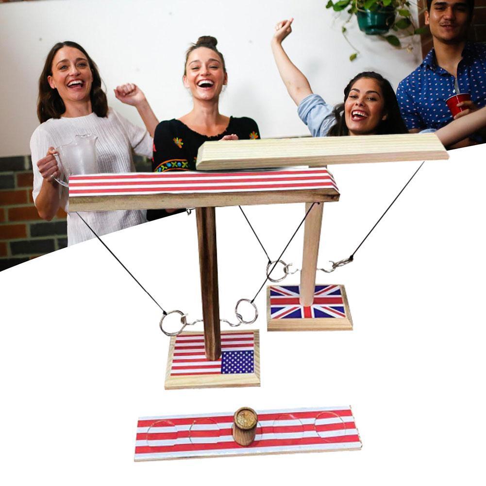 Desktop Ring Drinking Game Ring Head To Head Courtyard Game 1PC Game Ring Game Bar Desktop S4E1