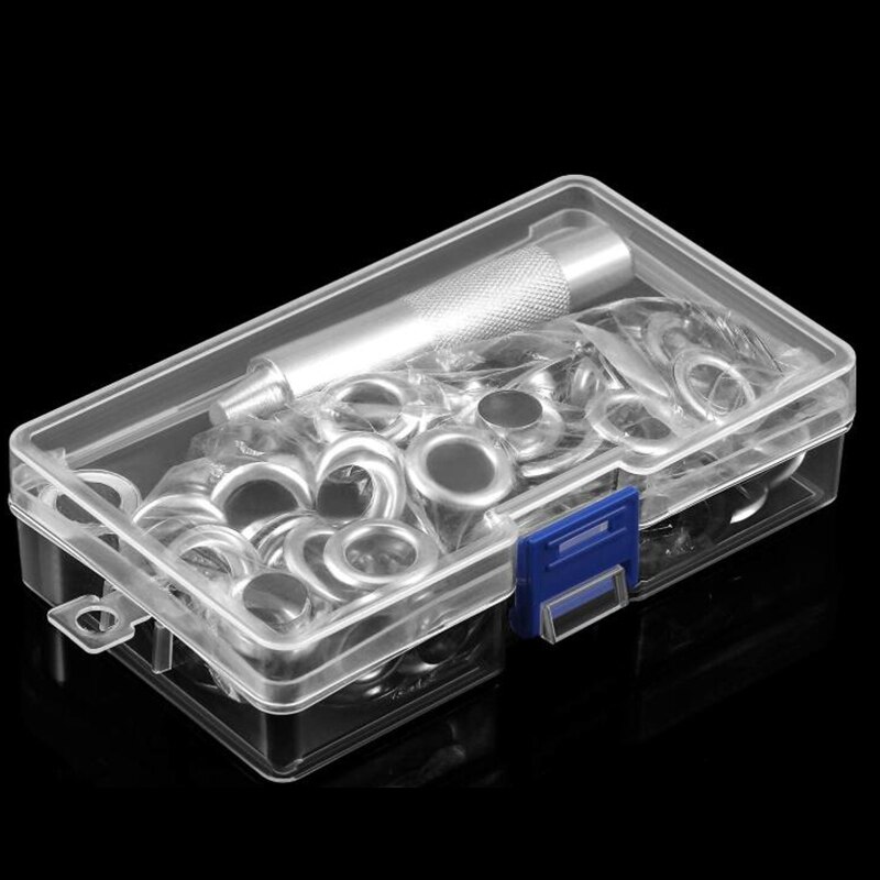 Grommet Tool Kit, Grommet Setting Tool 100 Sets Grommets Eyelets (1/2 Inch Diameter) Eyelets and Eyelet Punch Die Tool