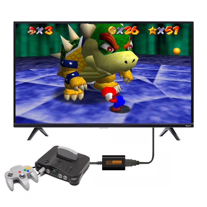 720P Hdmi Switch Converter Voor N64 Snes Ngc Sfc Naar Hdtv Video Scart Kabel Handig Splitter Game Console Conversie