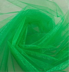 HAOCHU 5 m/partij 150 cm Breed Sheer Crystal Organza Tulle Roll 19 Kleur Shining Stof voor Bruiloft Decoratie Thuis Event Party Decor: Green