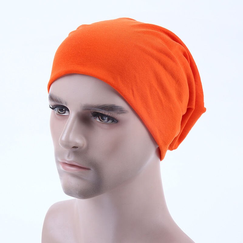 unisex Herren Hütte Gestrickte Winter Warme Übergroßen Ski schlapp Hütte Deckel ausgebeult Mützen Coole Hüte Für Männer Neue: Orange