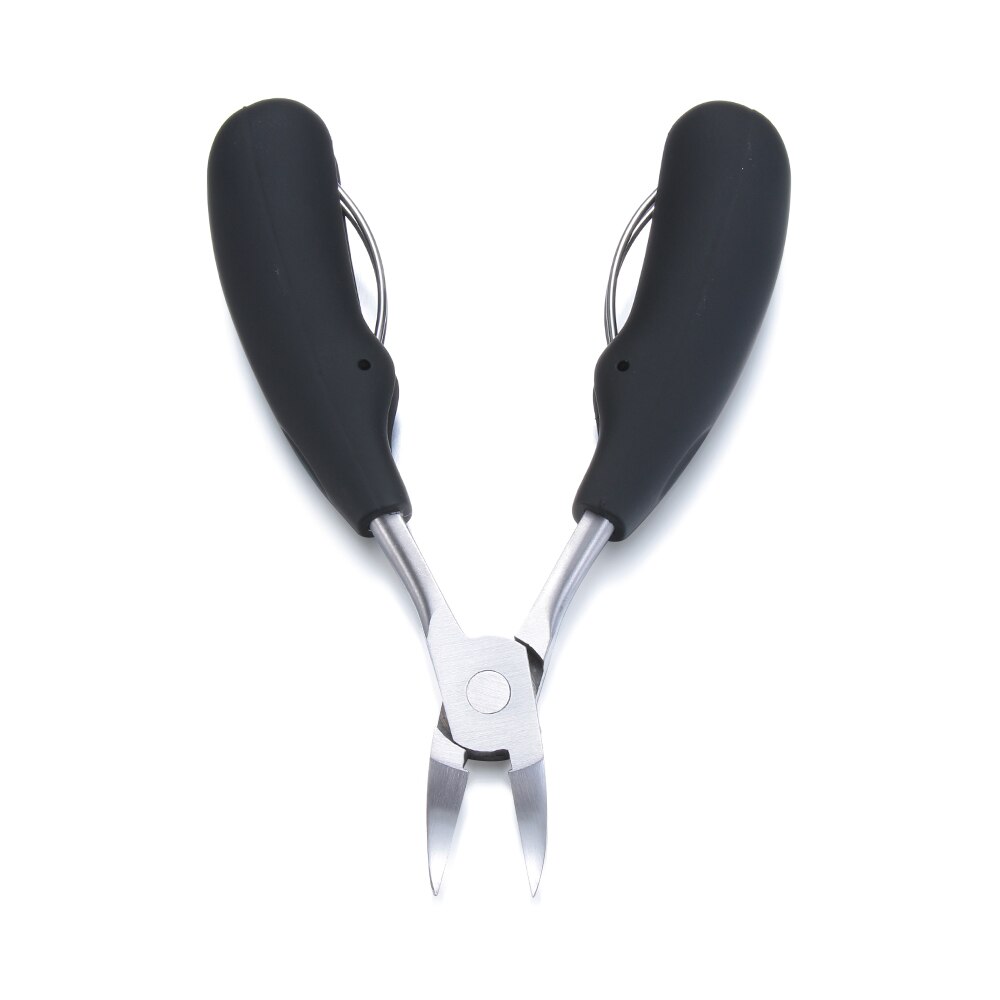 4Pcs/Set Rubber Handle Nails Stainless Toenail Clippers Nail Cutter For Thick Ingrown Nail Nippers Clipper Manicure Salon Tool