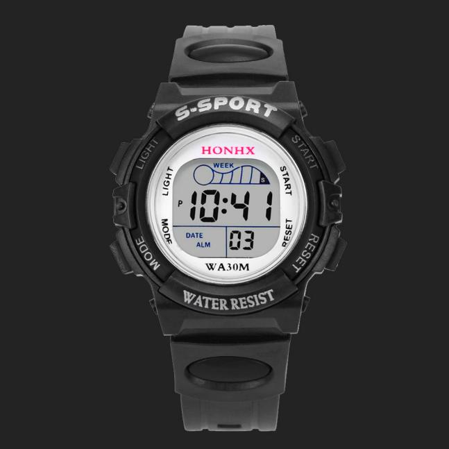 Multifunctionele Quartz Alarm Mannen Horloge Digitale Led Datum Sport Leven Waterdichte Horloge Voor Jongen