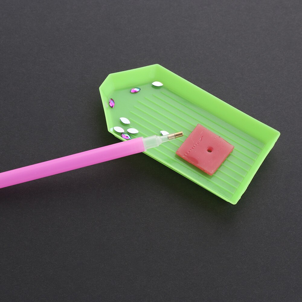 3 Stks/set Diy Roze Acryl Steentjes Picker Nail Puntjes Potlood Pickup Pen Set Professionele Fijne Nail Art Manicure Gereedschap