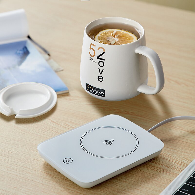 Théière en verre | Base chauffante multifonctionnelle, chauffage en verre, Thermostat intelligent tactile Portable, chauffe-café au lait, poêle à thé de bureau