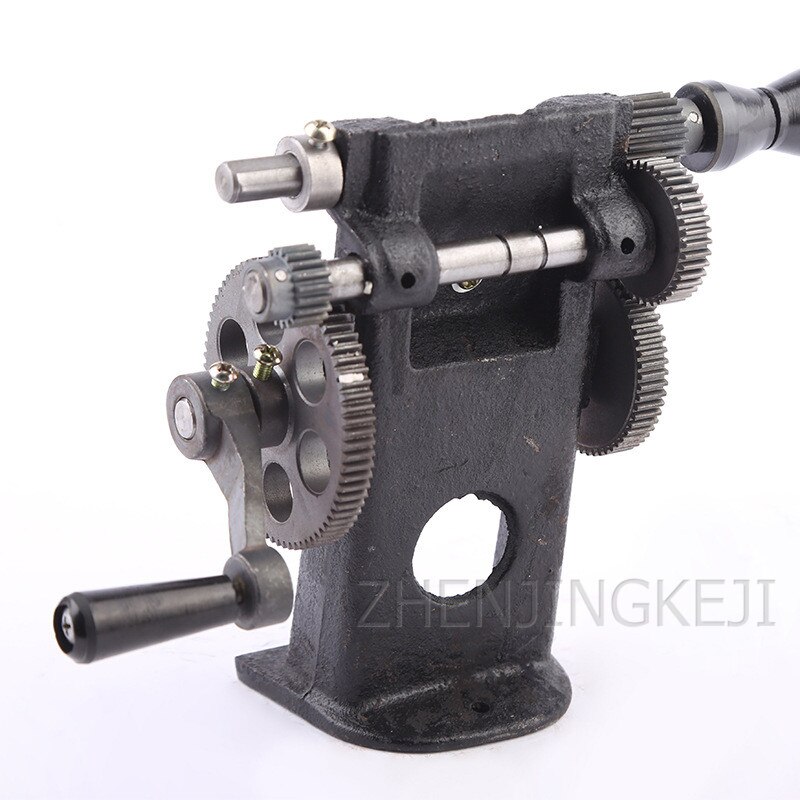 220V Manual Coil Winding Machine Hand Crank Electronic Count Two Speed Winding Machine Home Pointer Cast Iron Winding Tools NZ-5