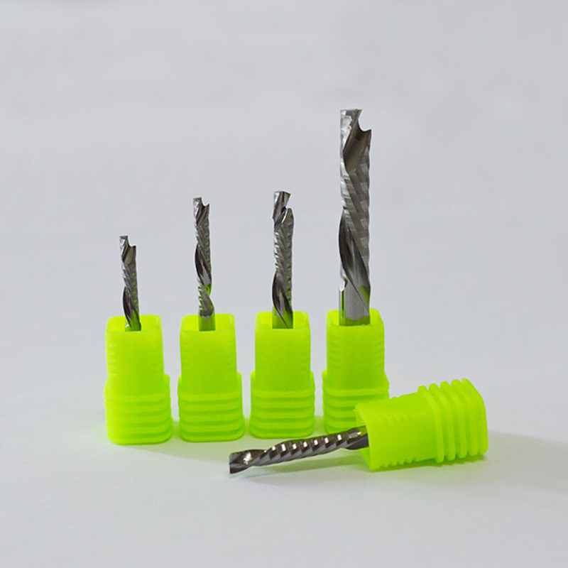 1Pcs 3.175/4/6/8/10mm 3A UP DOWN Compound Single Flute Spiral Carbide Mill Tool Cutters for Compression Wood End Mill Cutter