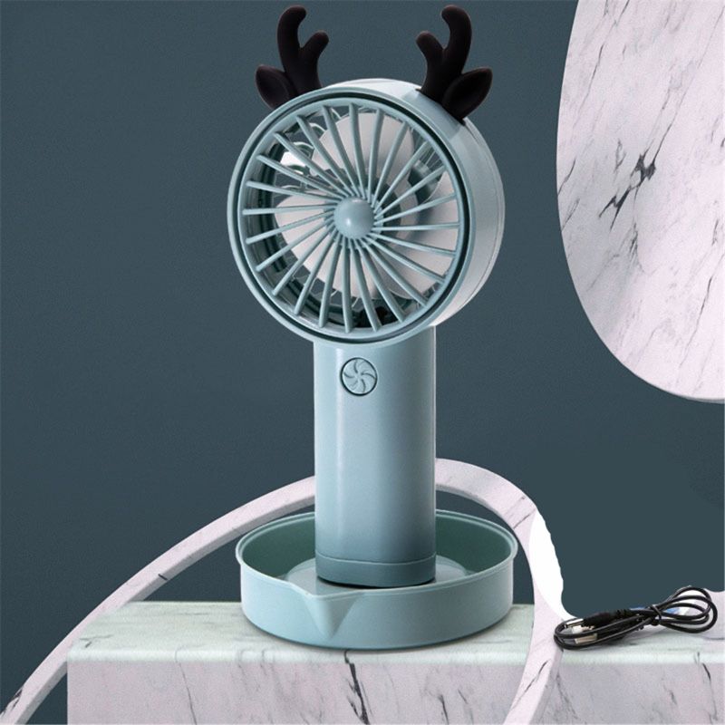 Bubble Fan Kids Toy Summer Usb Mini Fan Bubble Machine Bubble Maker: Blue