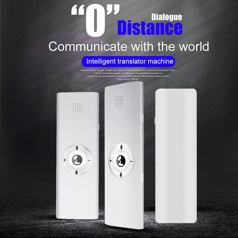 Multi-Languages Bluetooth-compatible translation T13 Smart Voice Translator and rapid response tempered accurate translation