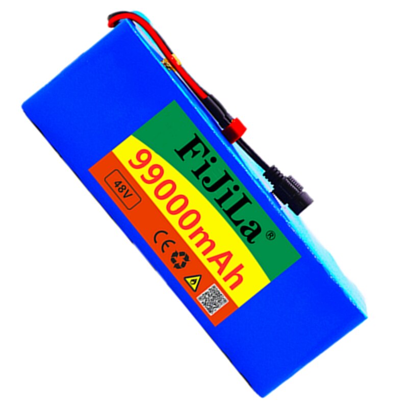 48v akumulator litowo-jonowy 48v 99ach 1000w 13S 3P akumulator litowo-jonowy Pakiet dla 54.6v E-wioślarz elektryczny skuter z BMS + ładowarka