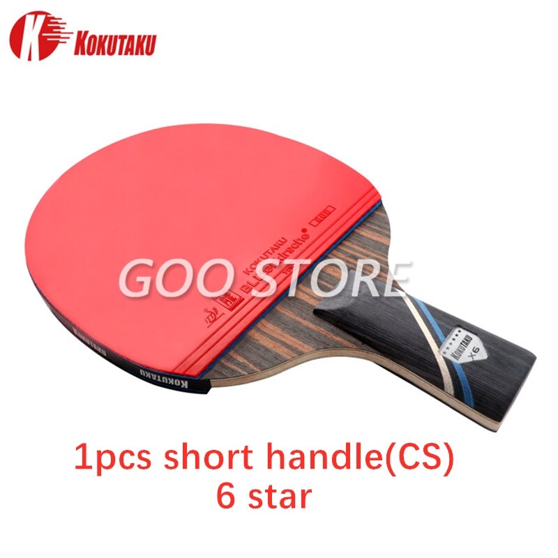 KOKUTAKU Racket 4/5/6 Star Carbon Table Tennis Racket ITTF KOKUTAKU Ping Pong Bat Paddle: 1pcs CS 6STAR