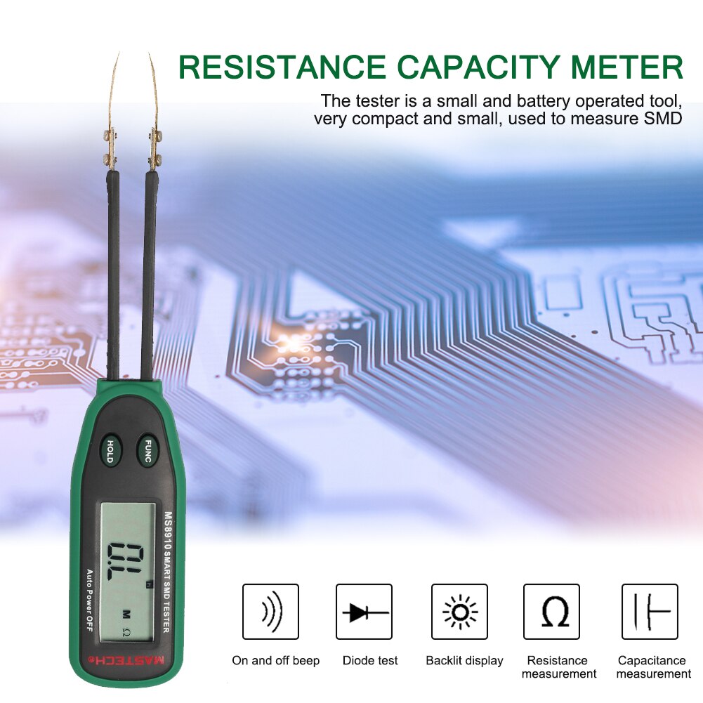 Electrical instrument battery-powered resistance capacity meter multifunction