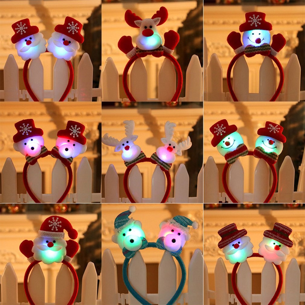 1pcs Christmas Headband Hair Accessories Deer Ears For Kids Adult Christmas Party Deals Santa Xmas Hair Band Clasp Headwear