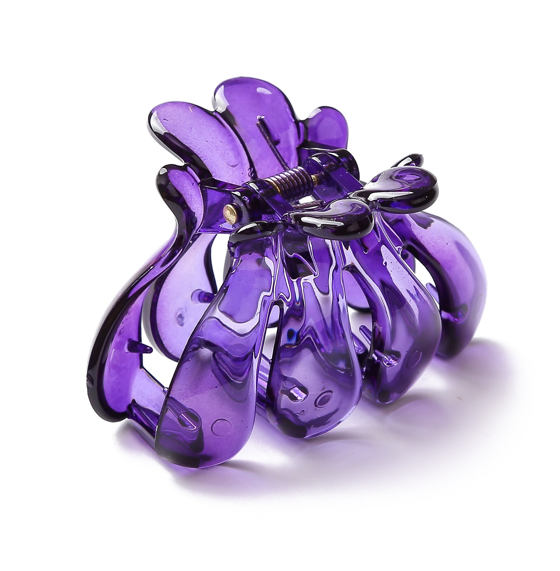 Pinza de pelo de plástico para mujer y niña, 6cm de largo, pinza de pelo de cangrejo, accesorios para el cabello rojo, estilo de ,