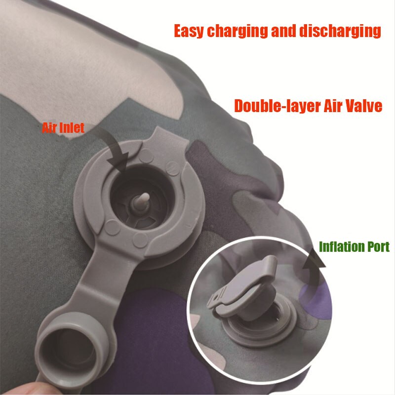 Innovative Sleeping Pad Fast Filling Air Bag Camping Mat Inflatable Mattress with Pillow Life Rescue Cushion Pad Camping Bed