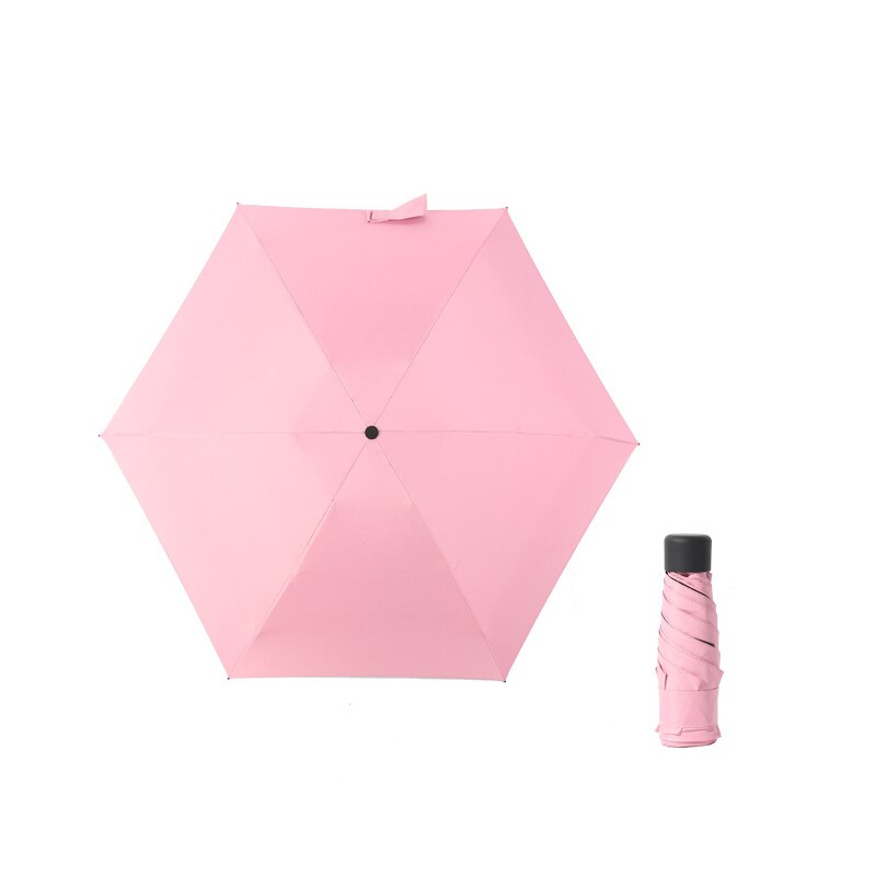 Flat Lightweight Umbrella Parasol light pocket bag Folding Sun Mini Umbrella #3B22: F