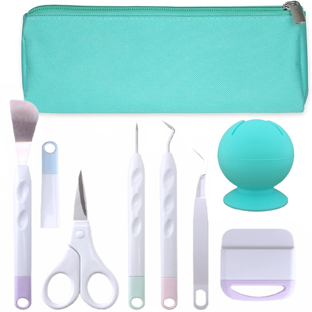 Vinyl Weeding Tools Set, Weeding Tool For Vinyl With Hook Weeder, Piecing Tool Vinyl, Starter Tool Kit For Cricut Joy