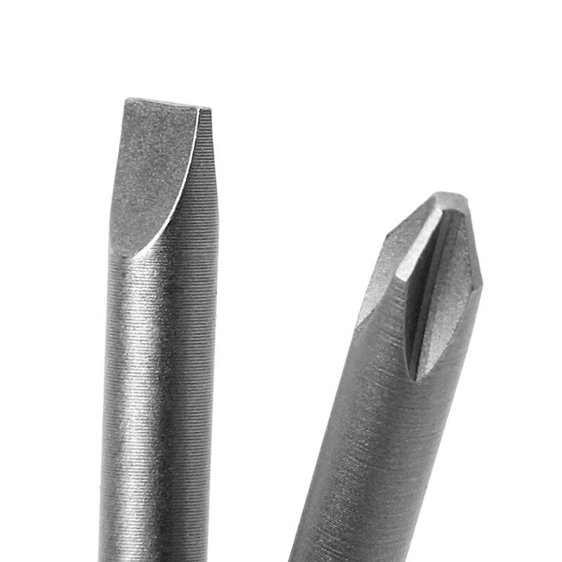 10 st/set 1/4 tums sexkantsskaft magnetiskt spår  ph2 skruvmejselbits  s2 stål 100mm längd skruvmejselbits borr skruvmejselbits