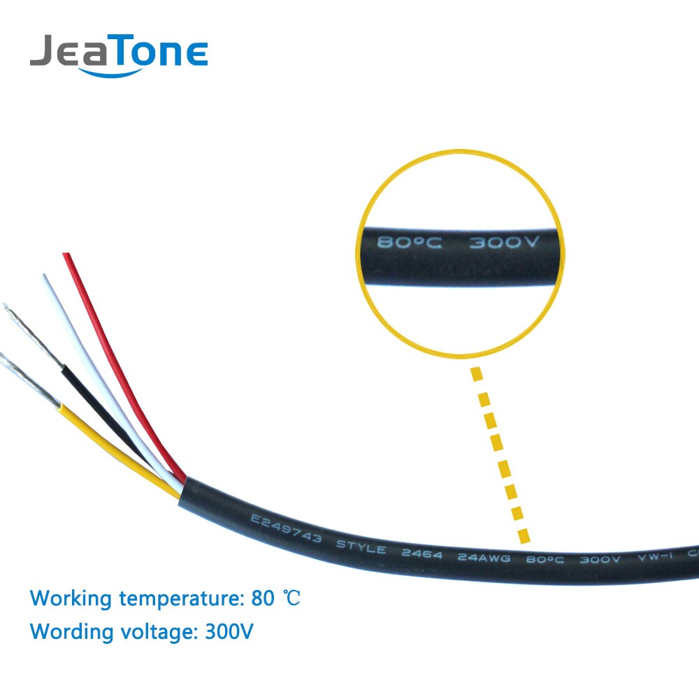 JeaTone Video Extend Cable 4x0.2mm 20 meters Tinned copper Wire