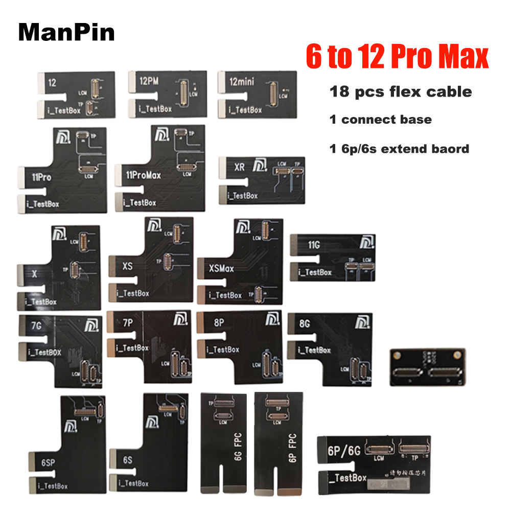 Flex Cable S200 LCD Screen Display Tester For iPhone 12 Pro Max Mini 11 XS XR X 8 6S 6G Plus 3D Touch Testing Box True Tone Fix