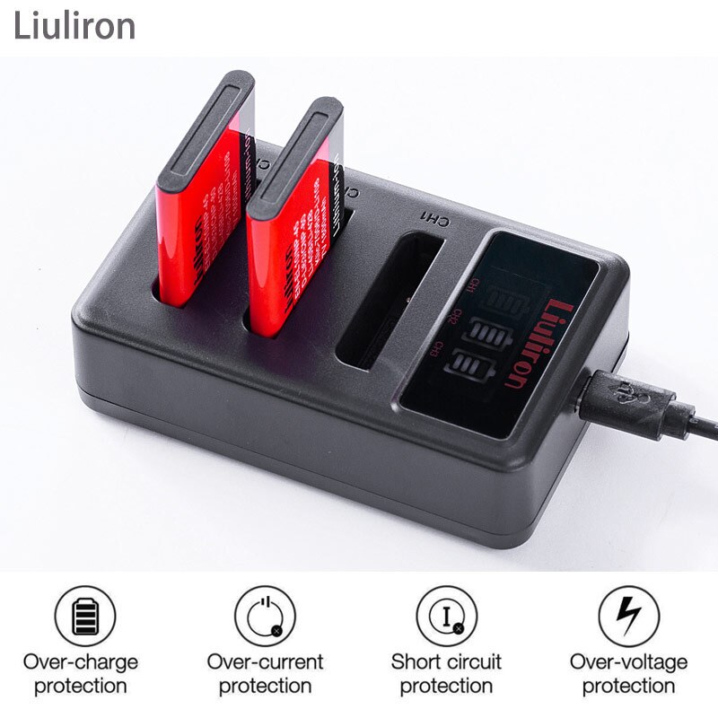 4x Li-40B Li 40B 42B batería + cargador para Olympus Li-42B NP-45 para Nikon EN-EL10 D-Li63 D-Li108 NP-80 CNP80 KLIC-7006