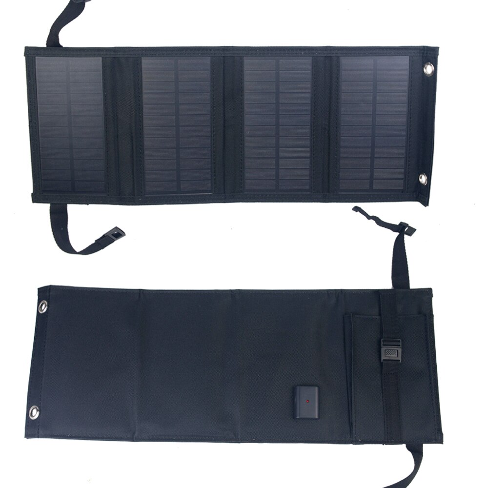 20W Foldable Solar Panel Kit USB 5V Solar Pannel Power Bank Cells Waterproof Solar Battery for Outdoor Camping Hiking Charger