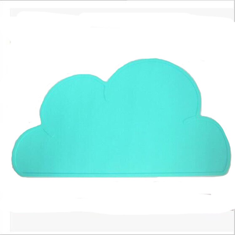 Baby Silicone Placemat Child's Plate Mat Food Grade Silicone Table Pad Waterproof Heat Insulation Kitchen Gadget Easy Cleaning: light green