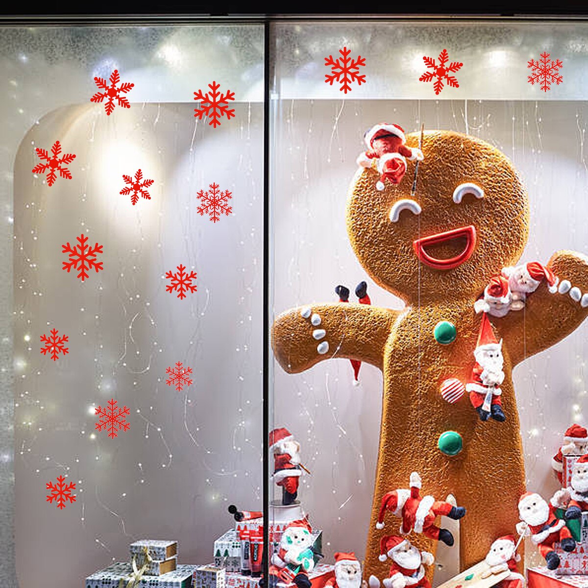 Stickers Christmas Snowflake Wall Sticker Window Christmas Wallpaper 27pcs Room Wall Decals Christmas Decorations For Home