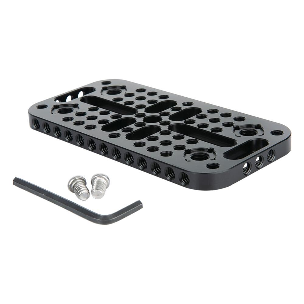 Niceyrig câmera de montagem de queijo, placa de montagem para mini câmera ursa, blocos de trilho, dovetail, gaiolas de encaixe 1/4 &quot;-20 fios 3/8&quot;-16 fios