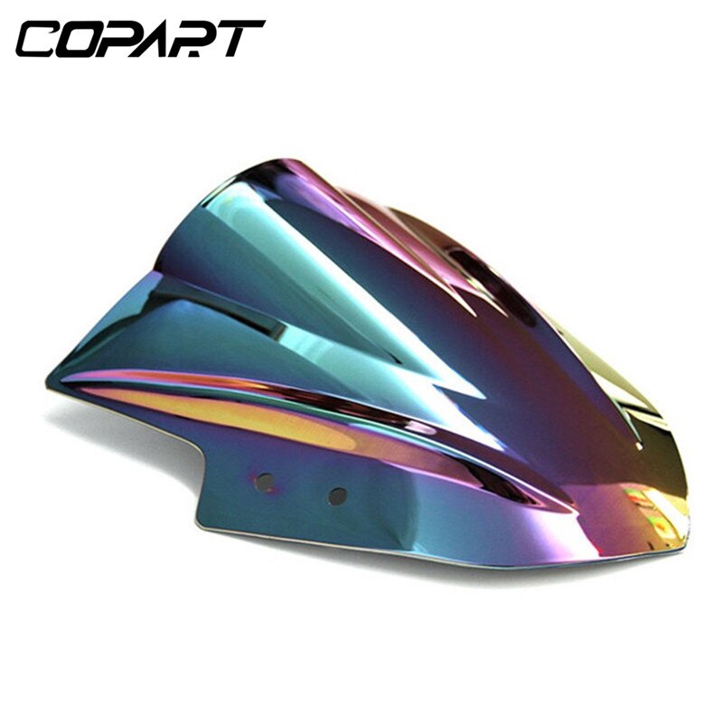 til kawasaki ninja 300 ex300 ex300r ex 300r deflektor motorsykkel frontrute boble dobbel frontrute: Mørk iridium