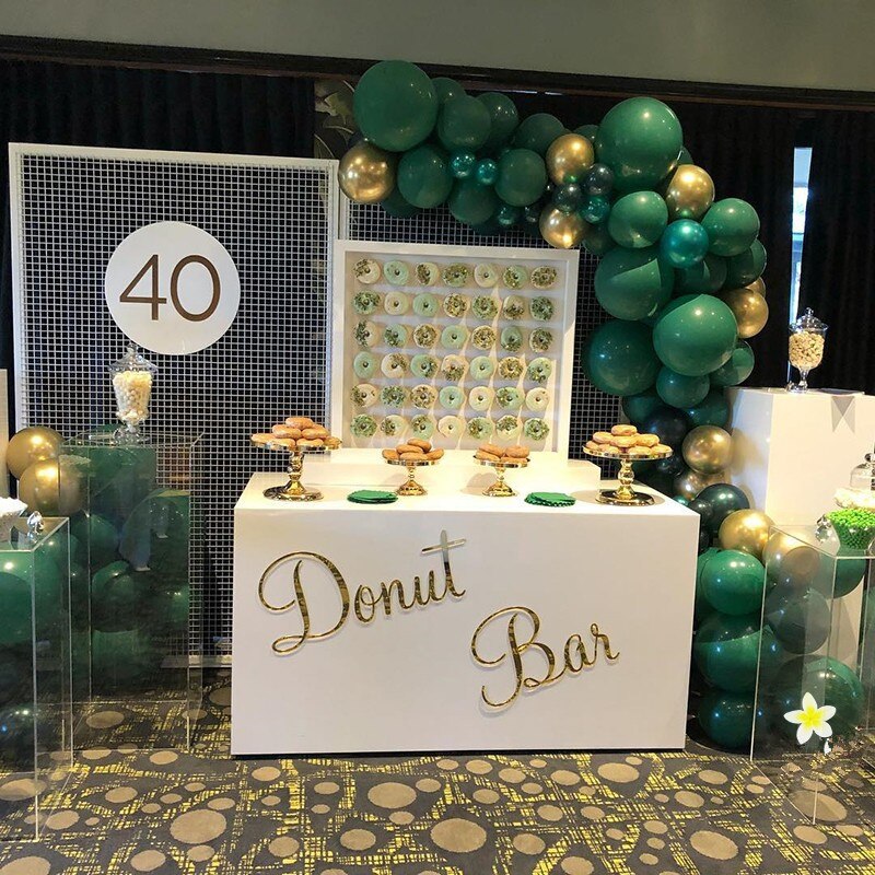 100pcs Green Balloon Happy Birthday Party Decor Kids Ballon Round Baloon Wedding Birthday Balloon Latex Jungle Safari Balon