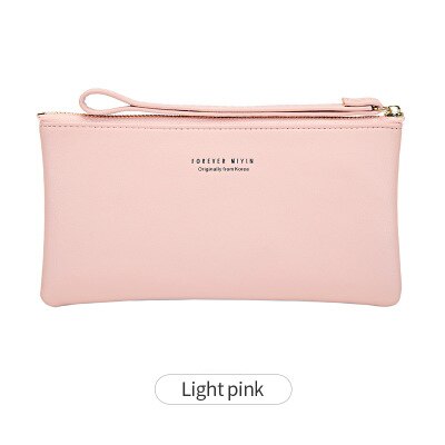 Annsleo Vrouwen Portemonnee Touch Screen Mobiele Telefoon Purse Smartphone Pu Lederen Draagbare Pols Clutch Bag Dames Mini Pouch Purse: Roze