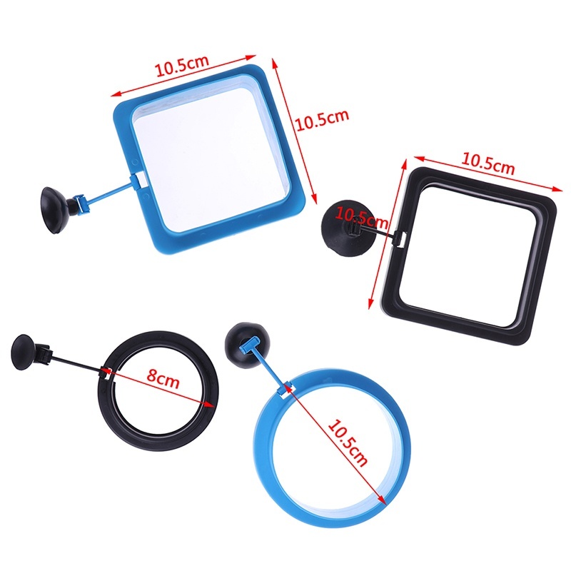 1pc akvarium mate ringe fisketank stasjon flytende matte tary firkantet/sirkel mater