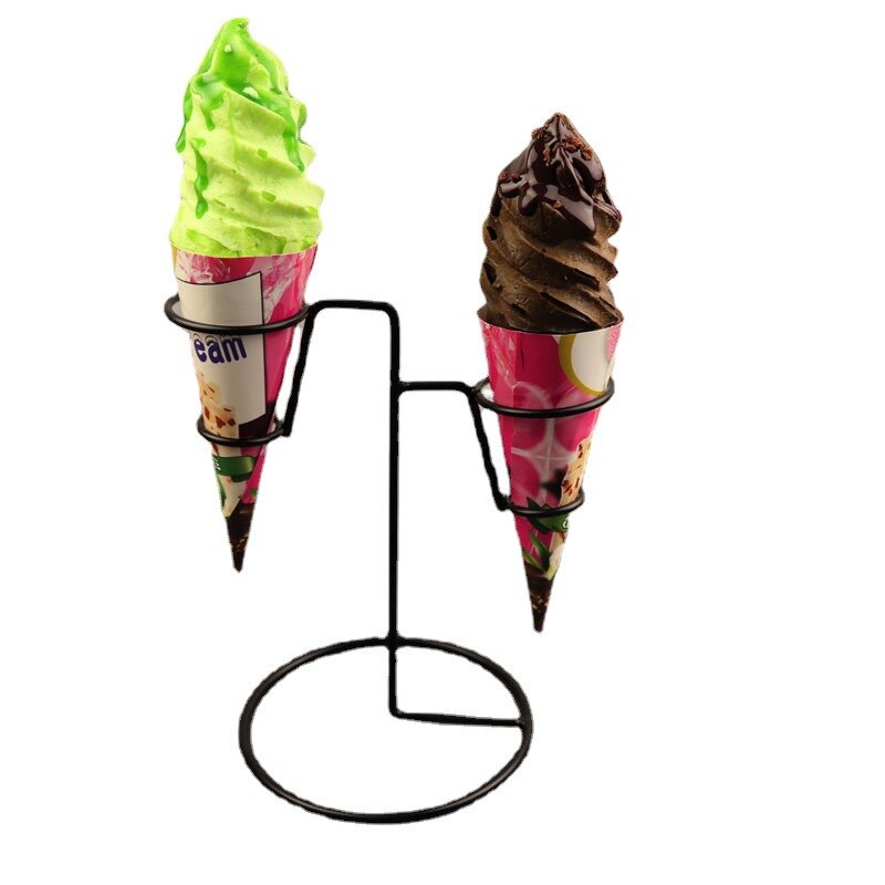 Artificial Foods Simulation Spiral Cone Crispy Ice Cream Model Photo Prop Bar Dessert Props Display