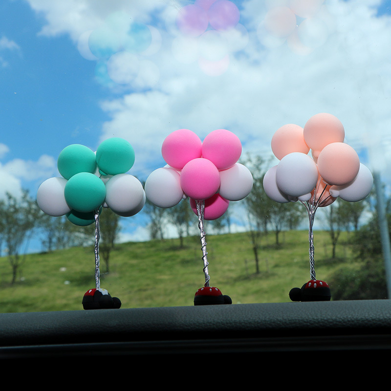 Mooie Ballon Auto Decoratie Charmant Auto Ornamenten Multicolour Mini Console Dashboard Decoratie Auto-interieur Levert