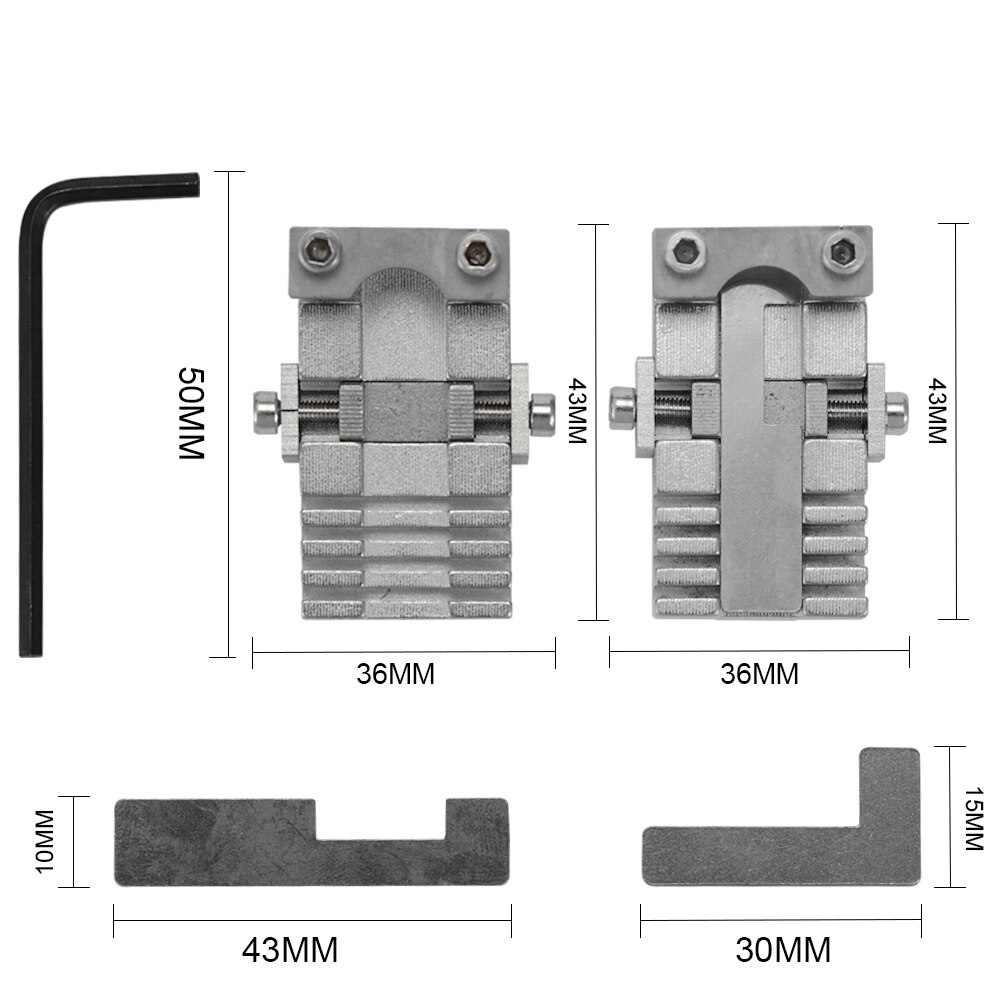 Multifunctional Key Clamping Fixture Duplicating Cutting Machine For Car Key Copy Tool Universal Stainless Steel