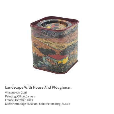 Retro Square Tin Can Empty Cube Tin Box Storage Container kit for Tea Coffee Herb Candy Chocolate Sugar Spices and Crafts: 8