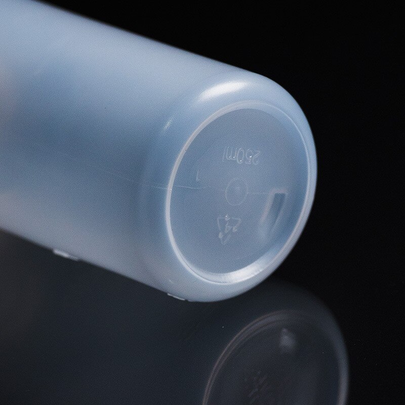 250ml vask ren klar hvid plast laboratorievask squeeze flaske gennemsigtig beholder laboratorieflaske
