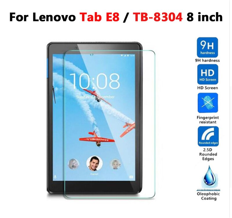 Free Screen Protector Glass +Case For Lenovo Tab E7 / E8 / E10 / M10 PU Leather Smart Magnetic Cover TB/X104F/7104F/8304F/X605F: Tab E8