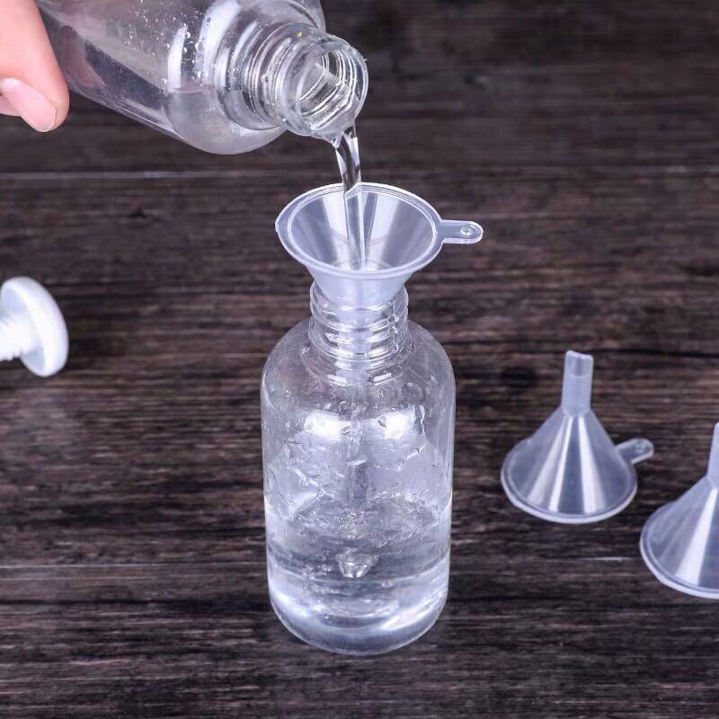 10Pcs Mini Transparante Plastic Trechter Hopper Keuken Koken Accessoires Gadgets Parfum Emulsie Verpakking Hulpgereedschap