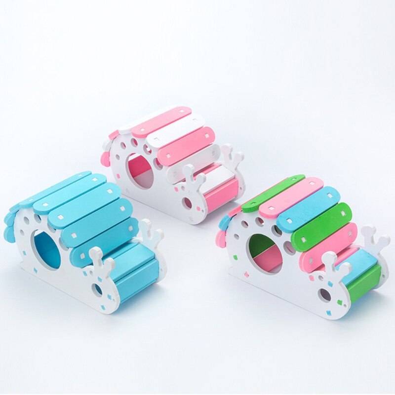 Hamster Wooden Hideout House DIY Hideaway Hut Snai Vicedeal