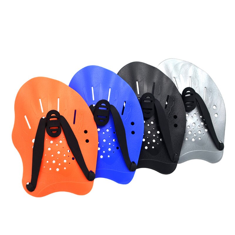Swimming Paddles Training Adjustable Hand Webbed Gloves Pad Fins Flippers For Men Women Kid