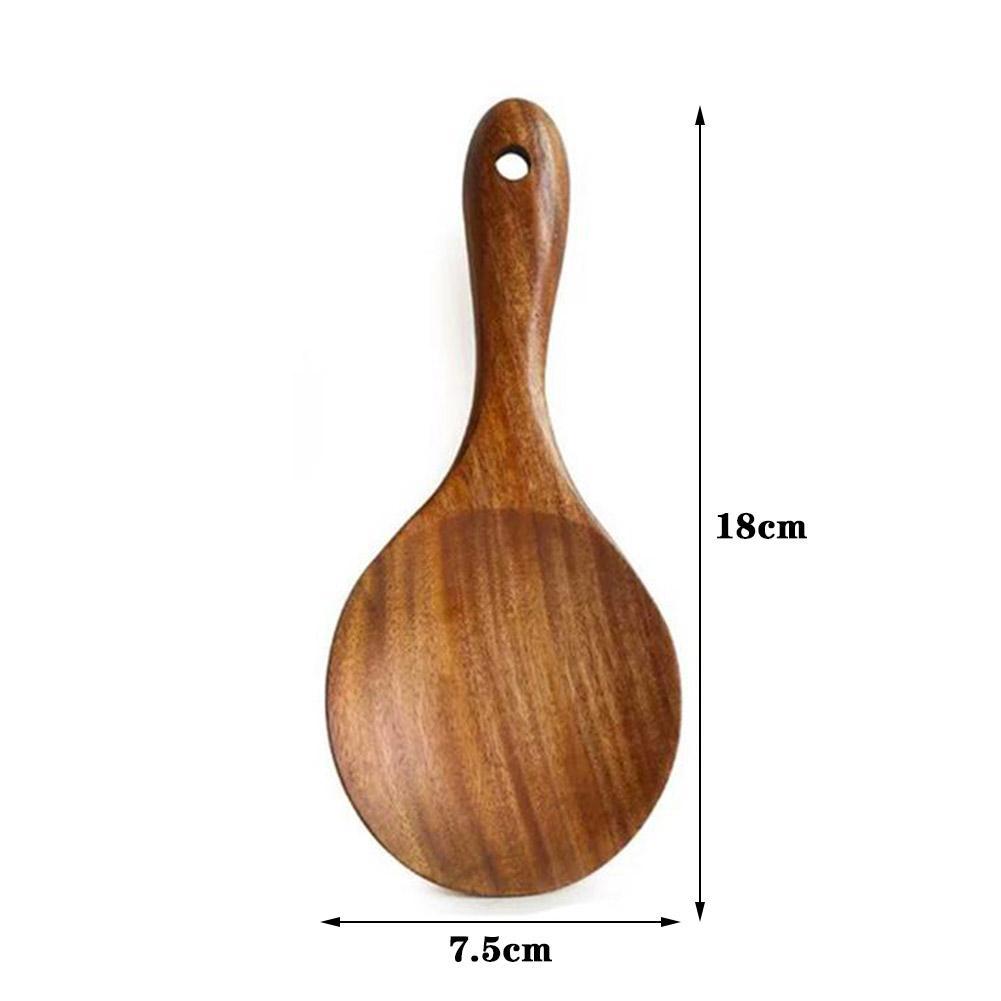Holz Reis löffel Reis Paddel Schaufel Holz Küchen löffel Schöpf löffel Esslöffel großer Servier löffel Holz Küchen utensilien Geschirr