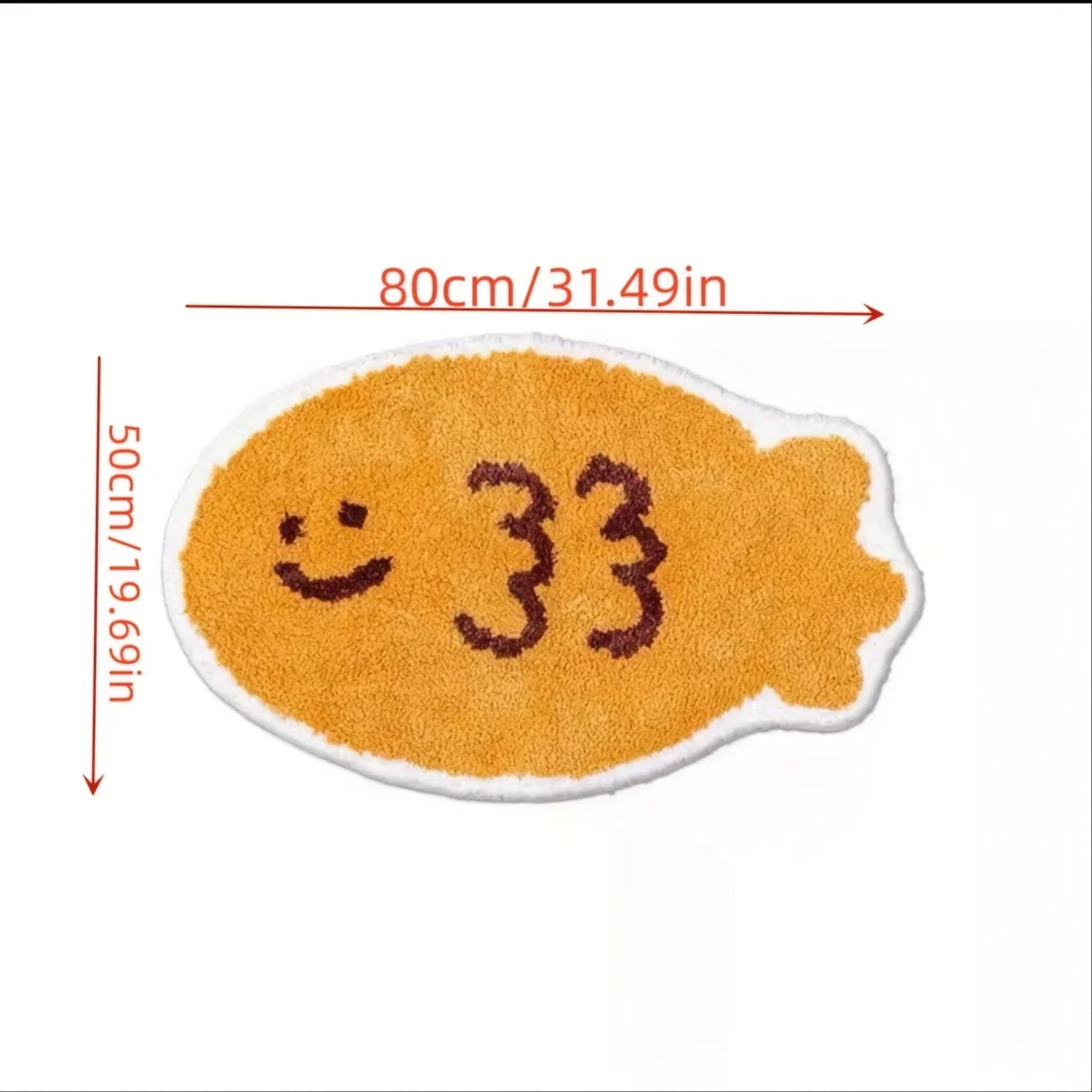 VIKAMA Mała Żółta Mata Łazienkowa z Imitacji Kaszmiru, Chłonna Mata Podłogowa, Mata Wejściowa, Dywanik Podłogowy robić Toalety