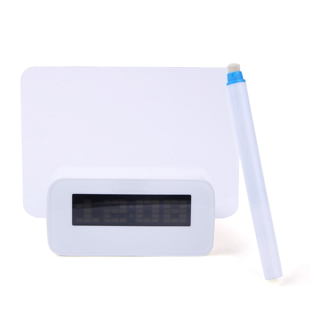 Electric Calendar LED Light Practical Bedside Luminous Digital Multifunctional Low Noise Alarm Clock Message Board